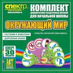 Комплект динамических раздаточных пособий - Окружающий мир (веера). Животные и растения, дорожные знаки. - «globural.ru» - Ижевск