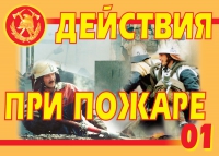 Комплект плакатов "Действия при пожаре" - «globural.ru» - Ижевск