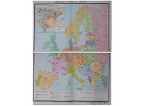 Учебная карта "Европа 1924-1939 гг" 1050*1420 мм (матовое, 2-стороннее лам.) - «globural.ru» - Ижевск