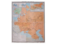 Учебная карта "Россия 1907-1914 гг." 1420*1100 мм (матовое, 2-стороннее лам.) - «globural.ru» - Ижевск