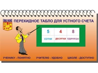 Перекидное табло для устного счета (ламинированное) - «globural.ru» - Ижевск