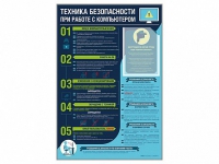 Стенд-уголок "Техника безопасности при работе на компьютере в общеобразовательных учреждениях" - «globural.ru» - Ижевск