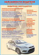 Плакат "Водителю запрещается " 1000*1400 винил - «globural.ru» - Ижевск
