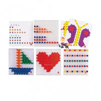 Мозаика Peg Board. Набор с прозрачными досками и картинками - «globural.ru» - Ижевск