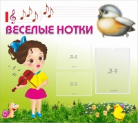 Стенд "Веселые нотки" - «globural.ru» - Ижевск