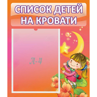 Стенд "Список детей на кровати" №2 - «globural.ru» - Ижевск