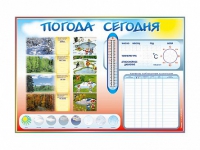 Стенд-уголок маркерный "Погода сегодня" - «globural.ru» - Ижевск