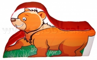 Напольная игрушка "Медвежонок" с шелкографией (ВИК) - «globural.ru» - Ижевск