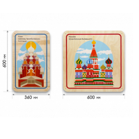 Набор стеновых панелей «Памятные места России - Кижи, Москва» - «globural.ru» - Ижевск