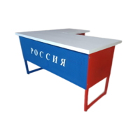 Стол преподавателя "Патриот" угловой с выкатной тумбой - «globural.ru» - Ижевск