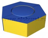 Шестигранное кресло - пуф 80*70*25см (ВИК) - «globural.ru» - Ижевск
