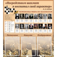 "Шахматы" тематический стенд - «globural.ru» - Ижевск
