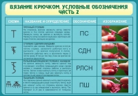 Стенд "Вязание крючком. Условные обозначения. Часть 2" - «globural.ru» - Ижевск