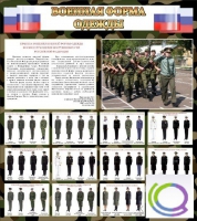 Стенд "Военная форма одежды (флаг РФ)" - «globural.ru» - Ижевск