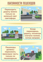 Стенд "Обязанности пешехода часть 1" - «globural.ru» - Ижевск
