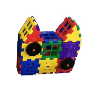 Набор для конструирования «Строительные интерактивные блоки стандарт» Комплект №2 "Домик с колесом"   - «globural.ru» - Ижевск