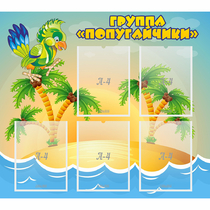 Стенд "Группа Попугайчики" - «globural.ru» - Ижевск