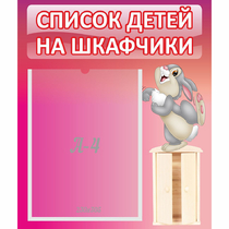 Стенд "Список на шкафчики" - «globural.ru» - Ижевск