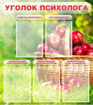 Стенд "Уголок психолога" (вариант 1) - «globural.ru» - Ижевск