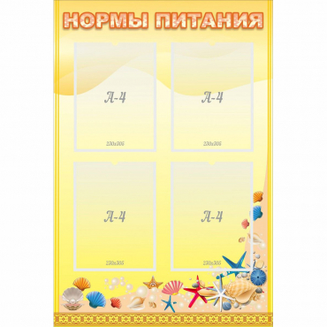 Стенд "Нормы питания" - «globural.ru» - Ижевск