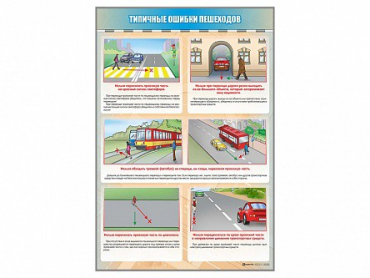 Стенд "Типичные ошибки пешеходов" - «globural.ru» - Ижевск